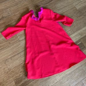 Pomander Place Red & Pink Baby Doll Dress